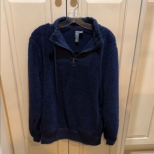 Sweaty Betty Dark Blue Fleece Top